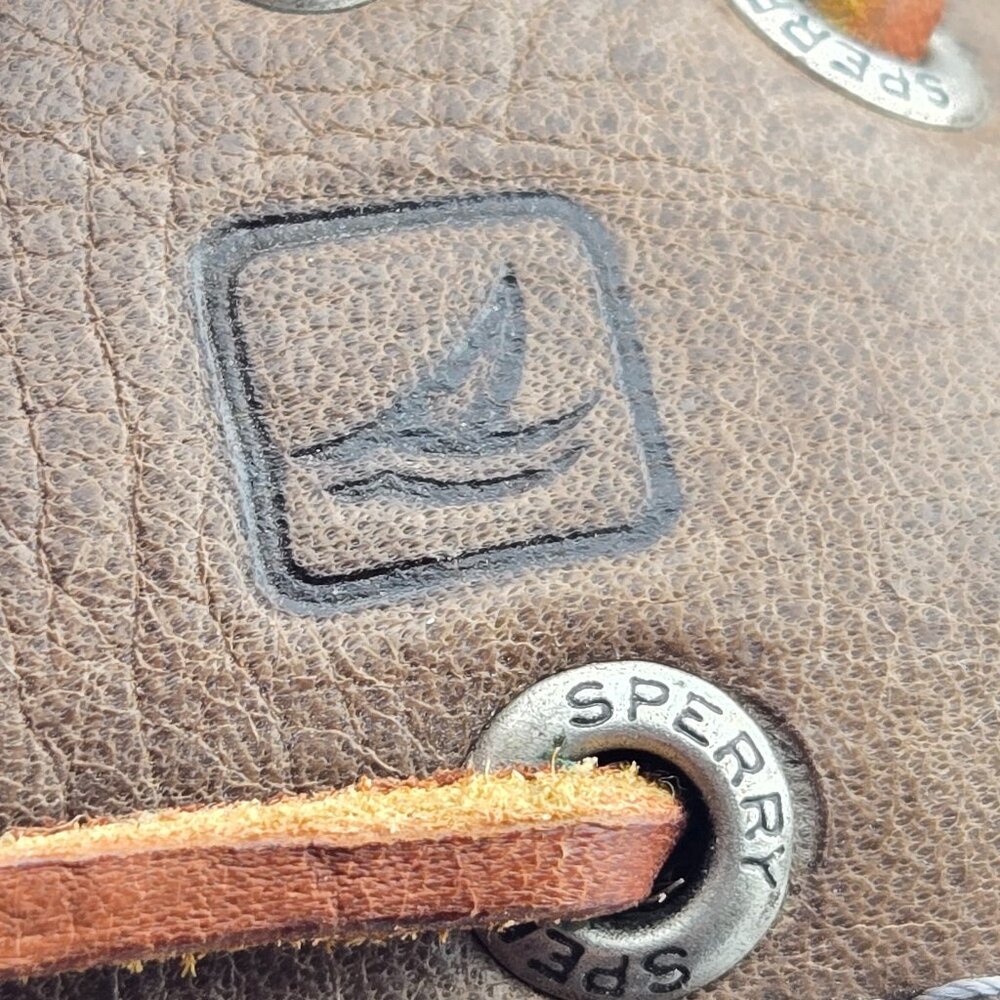 Sperry Top-Sider Men's Brown Leather Boat Loafers Size 8M - Picture 14 of 16
